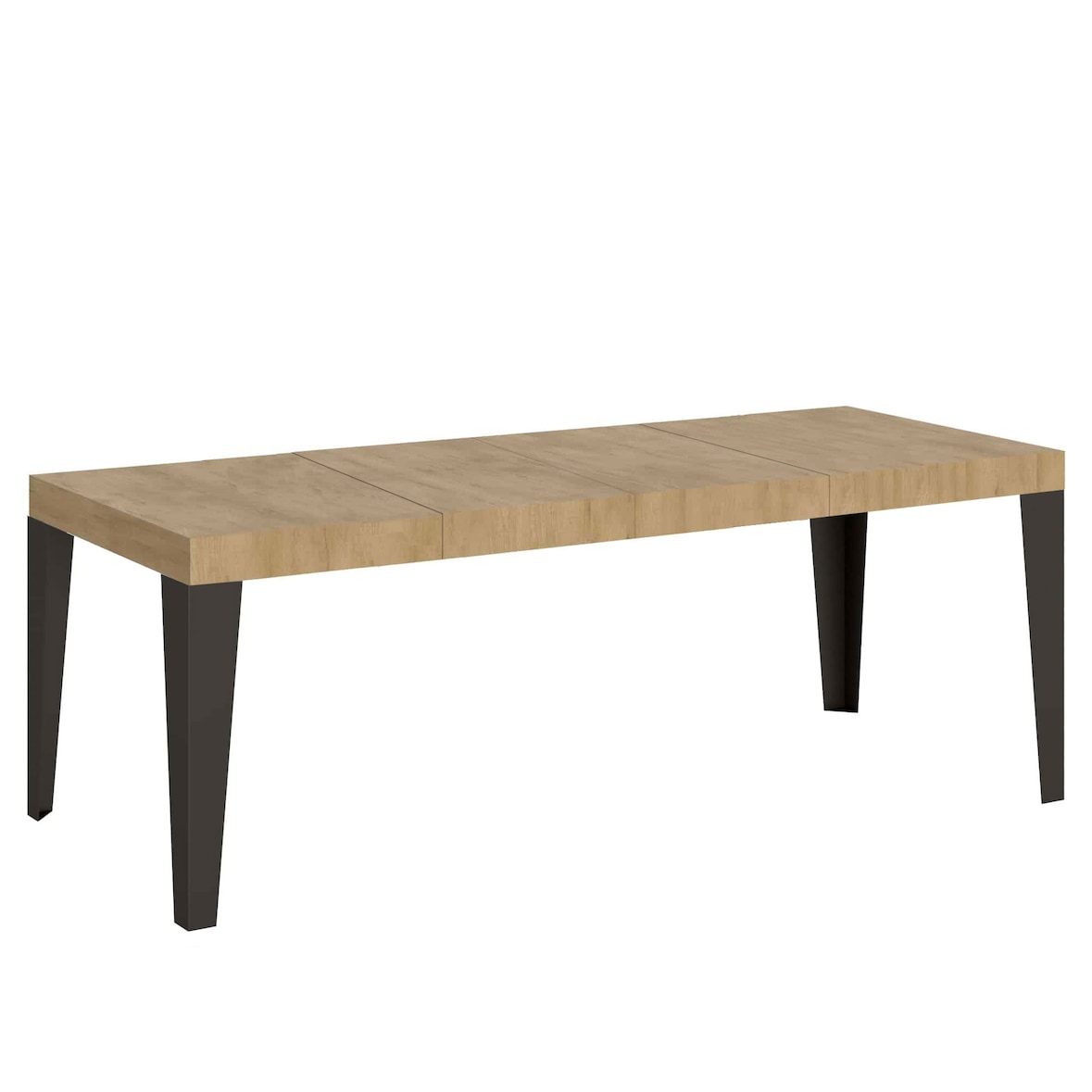 Itamoby Tavolo allungabile 90x160/420 cm Flame Premium quercia natura telaio Antracite