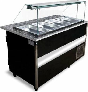 Salatvitrine Gastroline mit 726 Liter Volumen  2500x900x850  mm