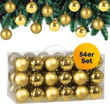 thumbnail of Casaria Weihnachtskugeln 54tlg. - gold