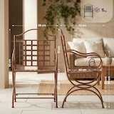 thumbnail of CLP Silla Lotta Metal HBT: 92x56x53 cm Marrón antiguo
