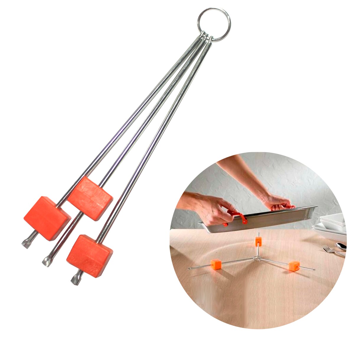 GARCIMA - Salvamanteles Regulable Para Paelleros / Sartenes / Ollas Ø 10 / 70 cm.