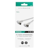 thumbnail of Antennenkabel Koaxialstecker auf Koaxialbuchse, 90dB abgeschirmt, 1,5 Meter