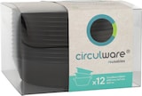 thumbnail of 48 `Circulware by Haval` Mehrweg-Schalen Mix & Match rund Ø 18,3 cm · 4,7 cm schwarz