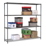 thumbnail of Combisteel Regalsystem mit 4 Böden aus Stahl schwarz 1500x450x1800mm