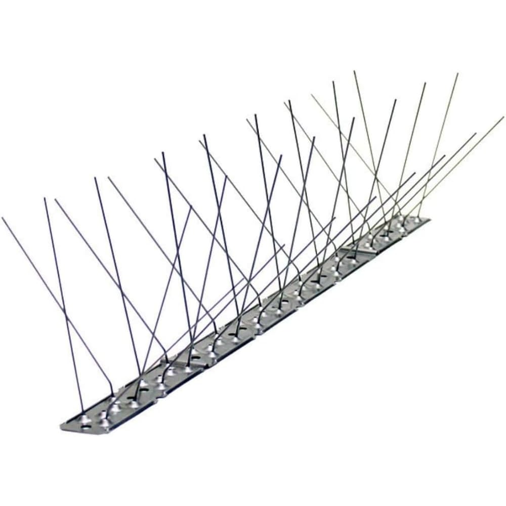 Remi Hogar 5 Metros Pinchos Antipalomas | 10 Tiras de 50cm Montadas con Base Acero Inoxidable |Púas para Palomas de Acero Inoxidable