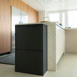 thumbnail of ARREGUI Basic CR606-B 4-bins stalen afval- en recyclingbak, recyclingkast, 4 x 17 L (68 L), zwart