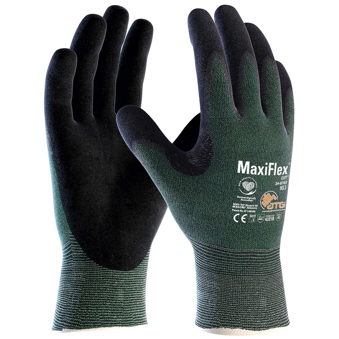 Schnittschutz-Strickhandschuhe, `MaxiFlex® Cut™` ATG® 34-8743 - 2490 - Größe 11 (XXL)