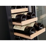 thumbnail of Weinkühlschrank VINCOOL für 20 Flaschen | 1x Glastür + LED & 1x Zone | 50 Ltr, HxBxT 82x29,5x57cm | +5/+20°C | Schwarz | + CHEFGASTRO Geschirrtuch