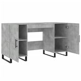 thumbnail of vidaXL Schreibtisch Betongrau 140x50x75 cm Holzwerkstoff