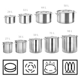 thumbnail of vidaXL Kookpan 36 L 36x36 cm roestvrij staal