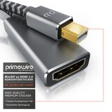 thumbnail of Primewire 4k Mini Displayport zu Hdmi 2.0 Adapter - mini DP Kabel - 4k@60Hz - Thunderbolt 1 - 2 - Audio und Video