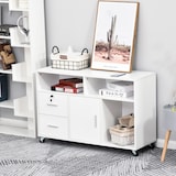thumbnail of HOMCOM Mobile Porta Stampante con Cassetti Mobiletto Multiuso Bianco