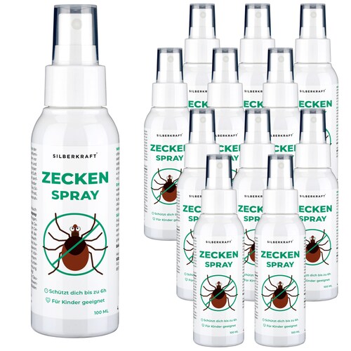 Zeckenspray Zeckenschutz - Anti Zecken Spray: 12 x 100 ml