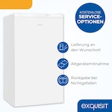 thumbnail of Exquisit Gefrierschrank GS5111-330E weiss | 63 l Nutzinhalt | 4-Sterne-Gefrieren | Gefrierschubladen | Türanschlag wechselbar | Glasablagen
