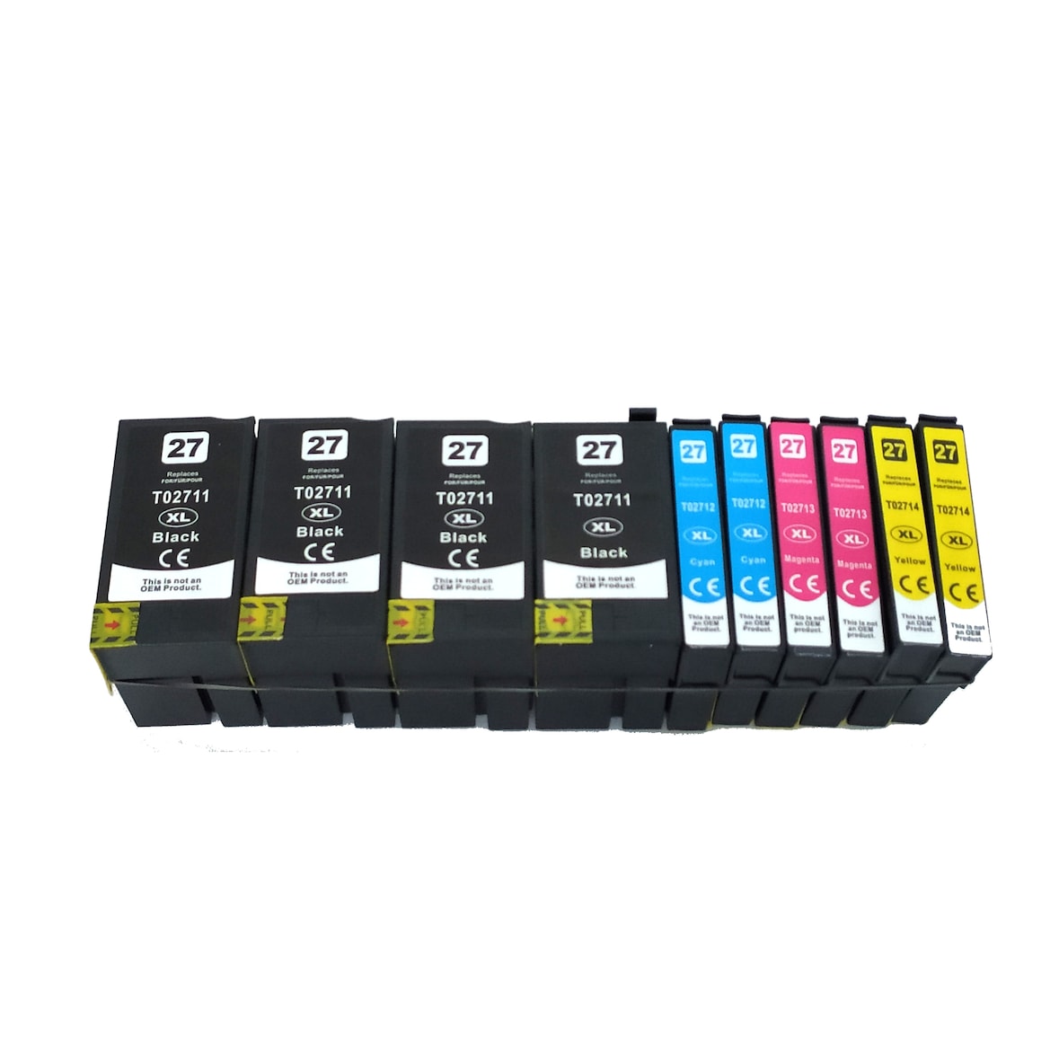 10x Tintenpatronen kompatibel f. Epson Workforce WF-3620 WF ersetzt Epson 27XL und 27 Tintenpatronen