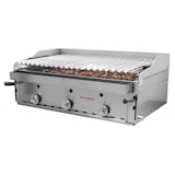 thumbnail of Barbacoa de 90 con parrilla elevable de acero inoxidable y parrillas vascas B-90X+MPVE Maiser