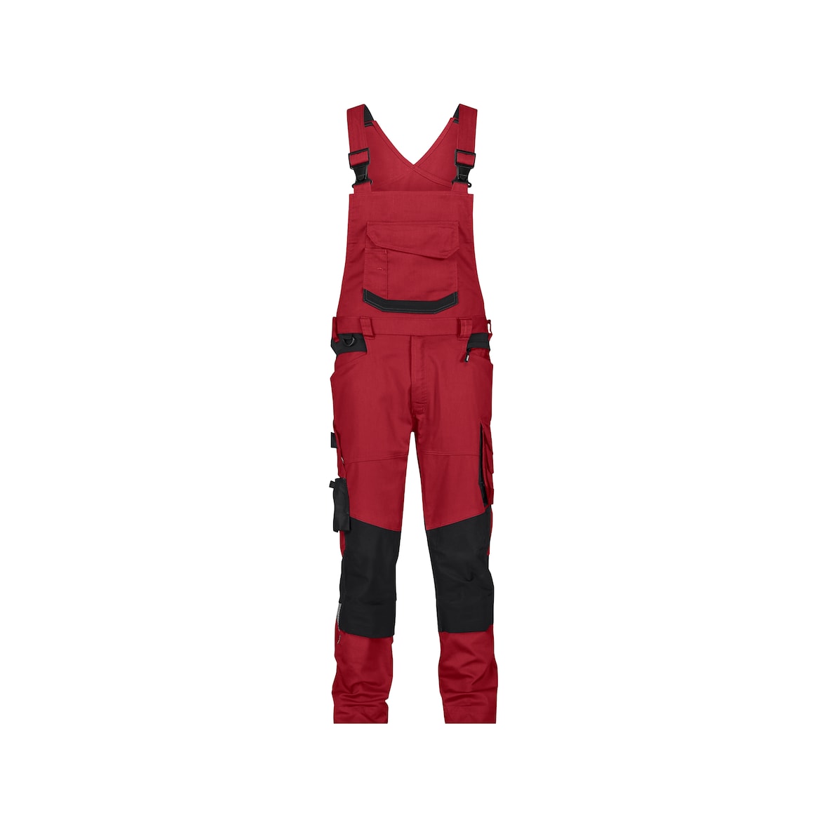 DASSY® Tronix Next Stretch-Latzhose | D-FX Flex | GRS ≥65 % recycelt | 4-Way Stretch | EN 14404 | Art.-Nr. 400169 rot/schwarz 56 STANDARD