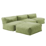 thumbnail of Salon d'angle fixe modulable 4 places vert cactus - Oviala