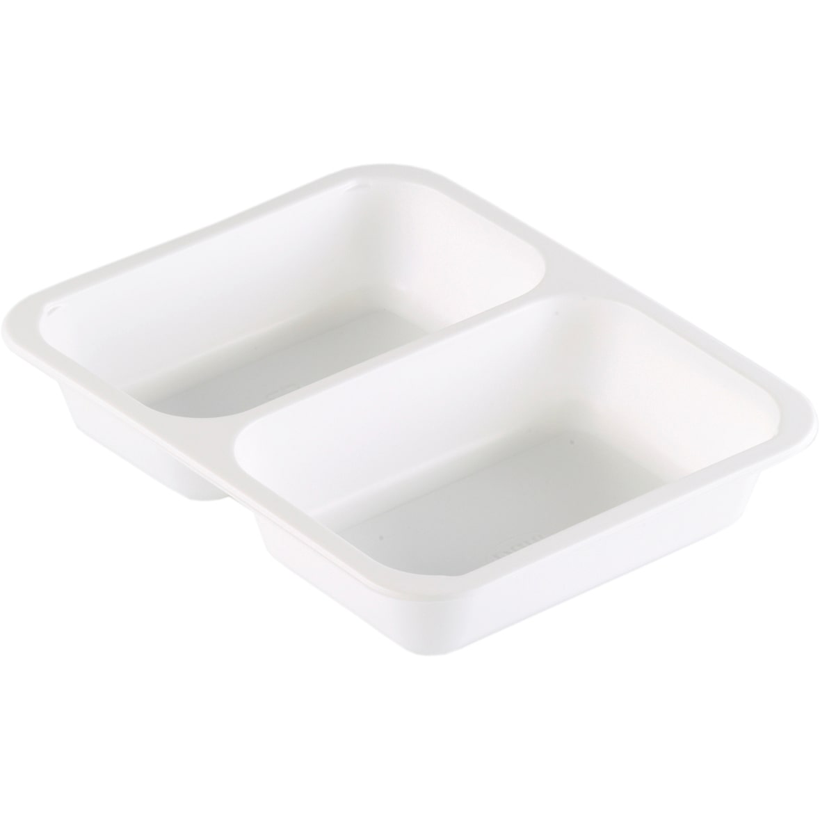 Duni PP-Schale Caterline 227 x 178 x 40 mm Weiß 2-Teilung, 216 Stk/Krt (1 x 216 Stk)