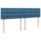 thumbnail of vidaXL Boxspringbett mit Matratze Blau 180x200 cm Samt