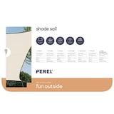 thumbnail of Schaduwdoek, waterafstotend, 4 x 3 m, 160 g/m², polyester, rechthoek, crème