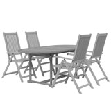 thumbnail of Helloshop26 - Conjunto de comedor de jardín de 5 piezas muebles de exterior madera maciza de acacia 02_0013744