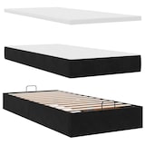 thumbnail of vidaXL Ottoman-Bett mit Matratzen Schwarz 160x200 cm Samt