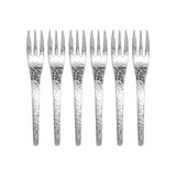 thumbnail of Fourchettes à dessert martelées argent - lot de 6