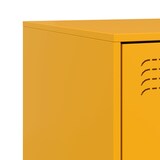 thumbnail of Tables de chevet 2 pcs jaune 34,5x39x44 cm acier – Modèle Aile