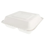 thumbnail of Bakjes "L" 3 Compart. Bionic' 25X25X7,5 Cm Wit bagasse (250 stuks)