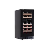 thumbnail of Cantina vini premium per 28 bottiglie doppia temperatura a refrigerazione ventilata - ripiani in legno