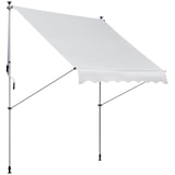 thumbnail of Toldo Manual Retráctil 200x150x170-280cm con Manivela para Terraza Balcón Blanco