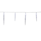 thumbnail of LED Lichterkette 40 Eiszapfen 8 Lauflichtfunktionen Timer Weihnachtsdeko f.Außen