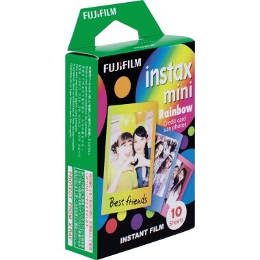 Fujifilm Sofortbildfilm Instax Mini Rainbow 16276405 WW1 10 Aufnahmen