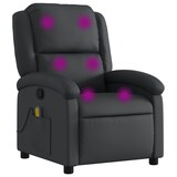 thumbnail of vidaXL Massagesessel Relaxsessel Echtleder Schwarz