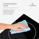 thumbnail of EasyCook Keramikkochfeld 6100W Drehregler schwarz Schwarz