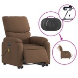 thumbnail of vidaXL Elektrischer Massagesessel mit Aufstehhilfe Braun Stoff