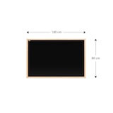 thumbnail of ALLboards Tableau à Craie Noir Magnétique avec Cadre en Bois 100×80 cm