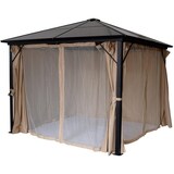 thumbnail of XXL Luxus Pavillon 3x4 m Alu Gartenpavillon Gartenzelt Hardtop inkl. Seitenteile