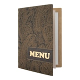 thumbnail of Securit® Menu A4 "Design" - Paisley - 4 faces
