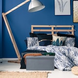 thumbnail of Relaxdays Sitzbank mit Stauraum, Samt, 80 L, Flur, Wohnzimmer, gepolstert, faltbar, Truhenbank, 38x77x39 cm, dunkelgrau