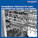 thumbnail of Exquisit START Einbaugeschirrspüler 45 cm, Teilintegriert, 9 Maßgedecke, 9 Liter, Startzeitvorwahl, ECO-Modus, EGSP51009-EB-030E inox