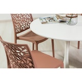thumbnail of Lot de 6 chaises en polypropylène, empilables, pour extérieur et jardin, bar et restaurant, cuisine au design moderne – Anna/Mocha Mousse