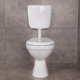thumbnail of Belvit Dusch WC mit Bidet Funktion – Standtoilette aus Sanitärkeramik mit Taharet, Hygienedusche, senkrechtem Abgang, Spülkasten und Softclose