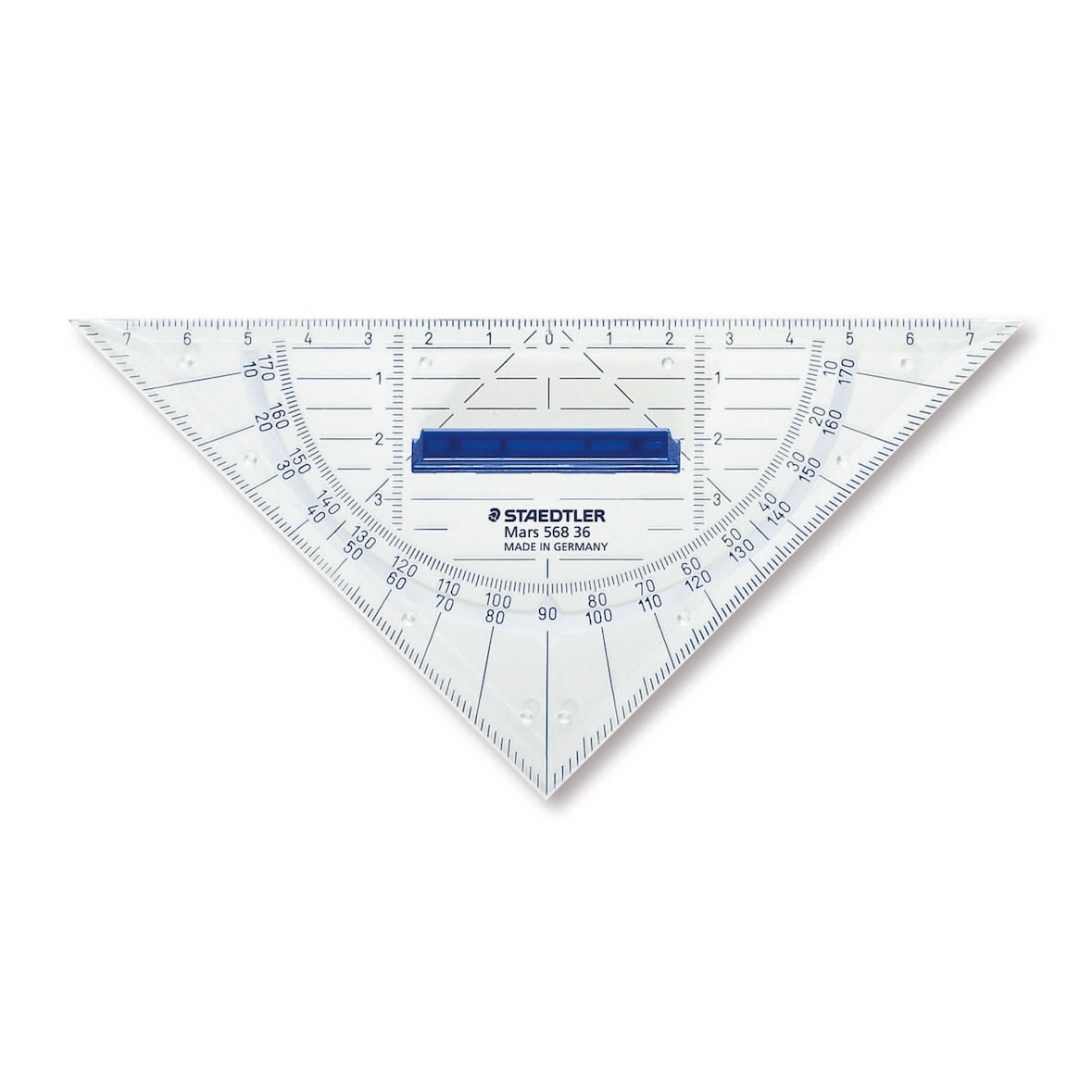 Staedtler Geodreieck 16cm P.styrol m.Griff tr