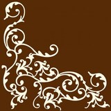 thumbnail of Mank Serviette Airlaid Pomp in Creme-Mocca, 40 x 40 cm, 50 Stück - Ornamente