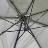 thumbnail of SVITA Verkeerslicht parasol 3m met beschermhoes Parasolstandaard opvulbaar 4-delig Kantelparasol Zwenkparasol Lichtgrijs