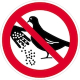 thumbnail of Schild Tauben füttern verboten, Alu, Ø 400 mm