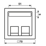 thumbnail of Jung Abdeckung AL 569-30 BF PL-L AL569-30BFPL-L