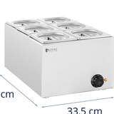 thumbnail of Royal Catering Banho-maria - 640 W - 6 x GN GN 1/6 -